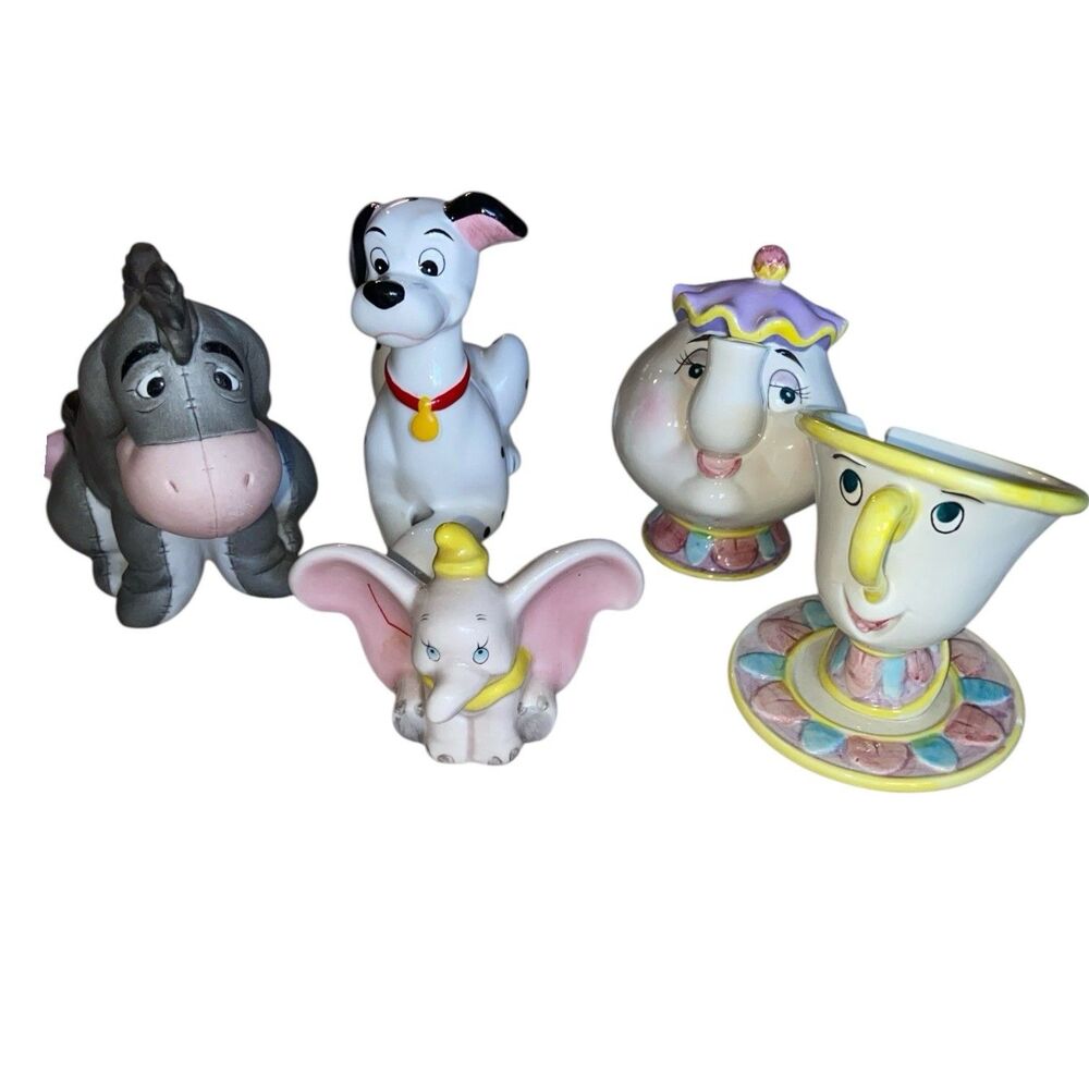 disney figurines porcelain Lot- 5